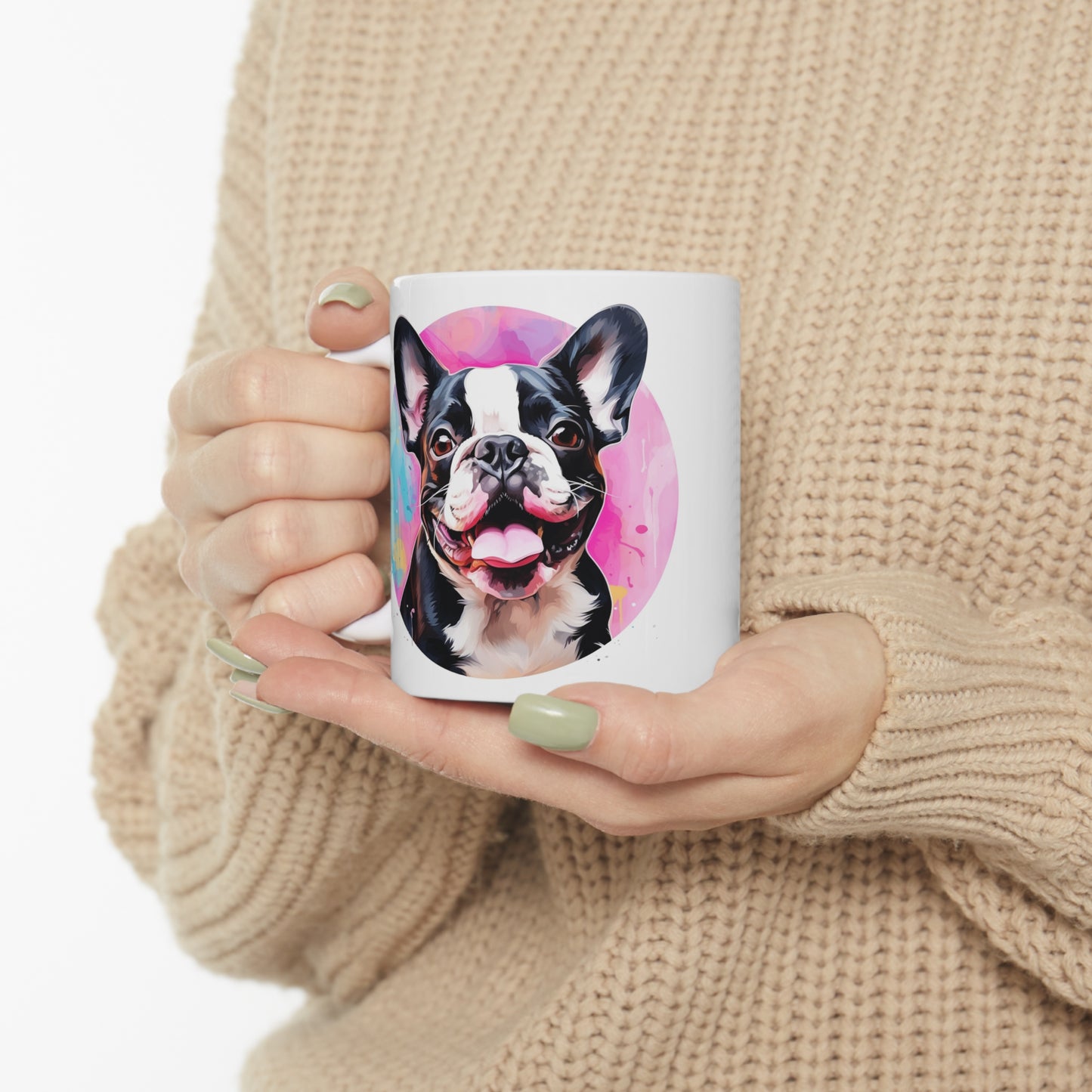 French Bulldog - Colored Backdrop