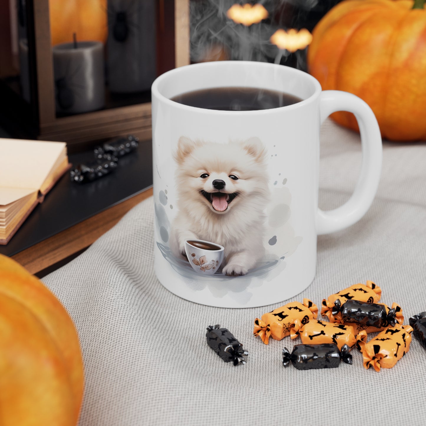 Pomeranian - Abstract Coffee