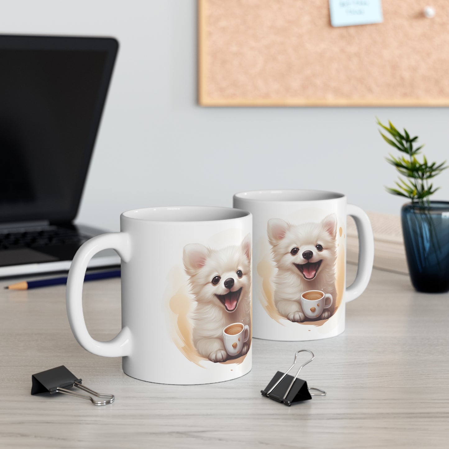 Pomeranian - With Coffee