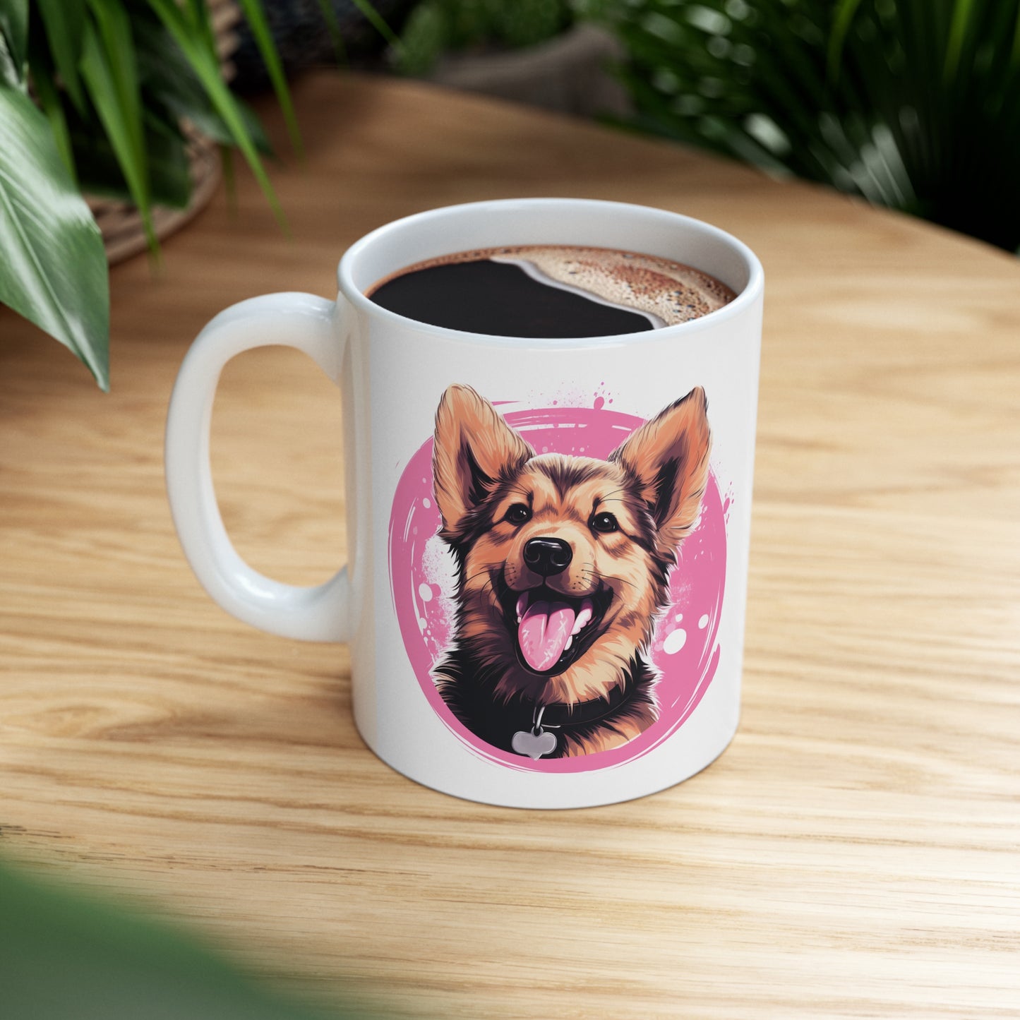 German Shepherd - Pink Mug