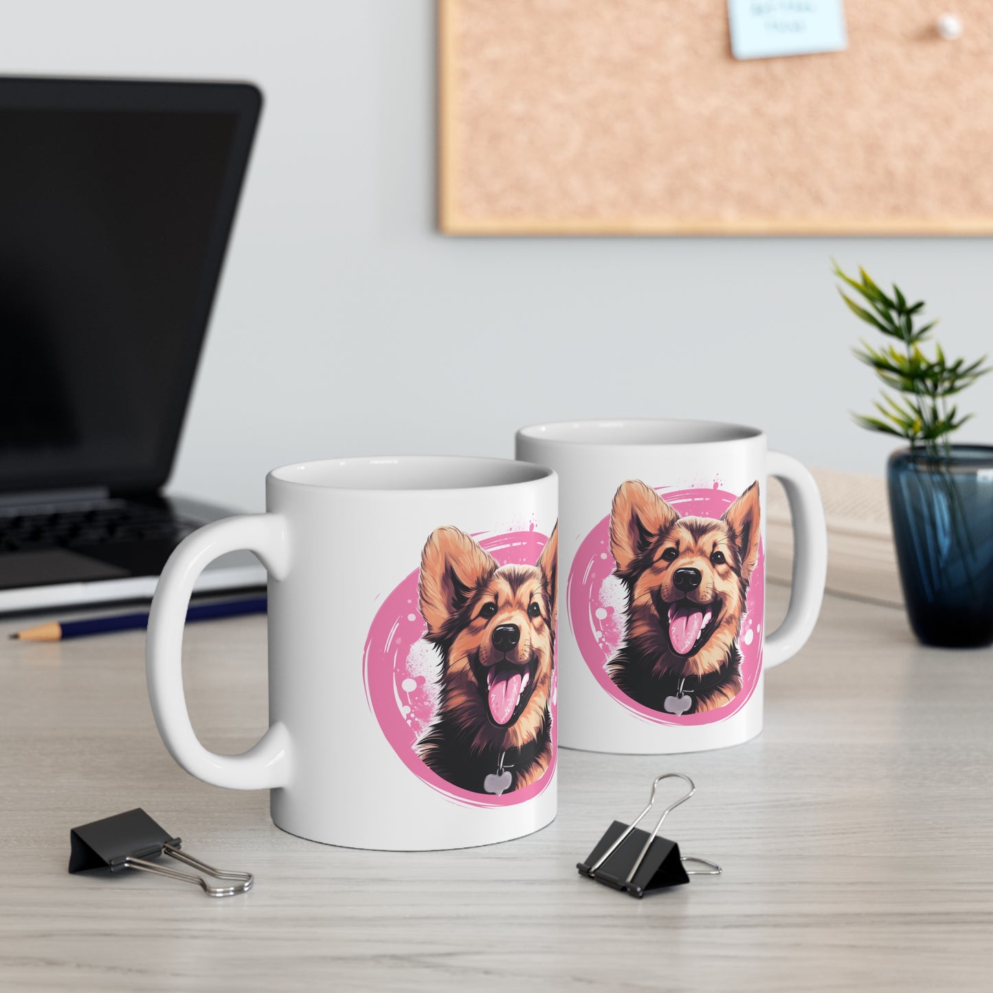 German Shepherd - Pink Mug