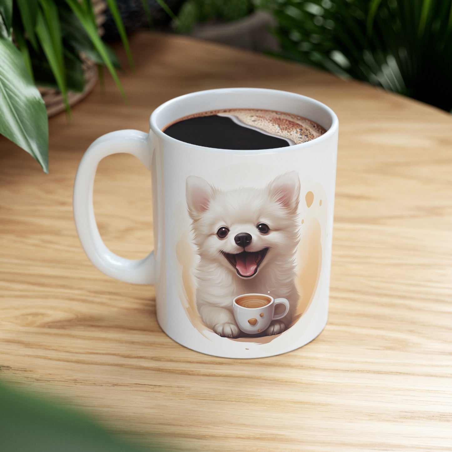 Pomeranian - With Coffee