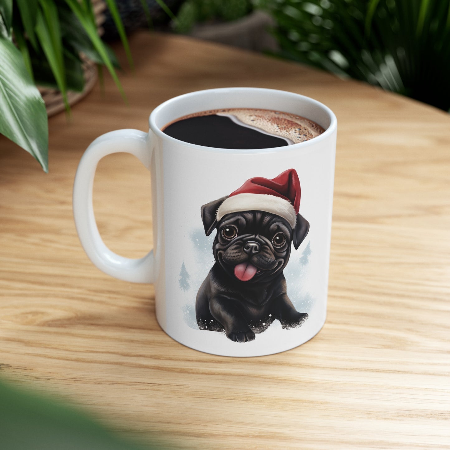 Pug -  Christmas Pup (Black)