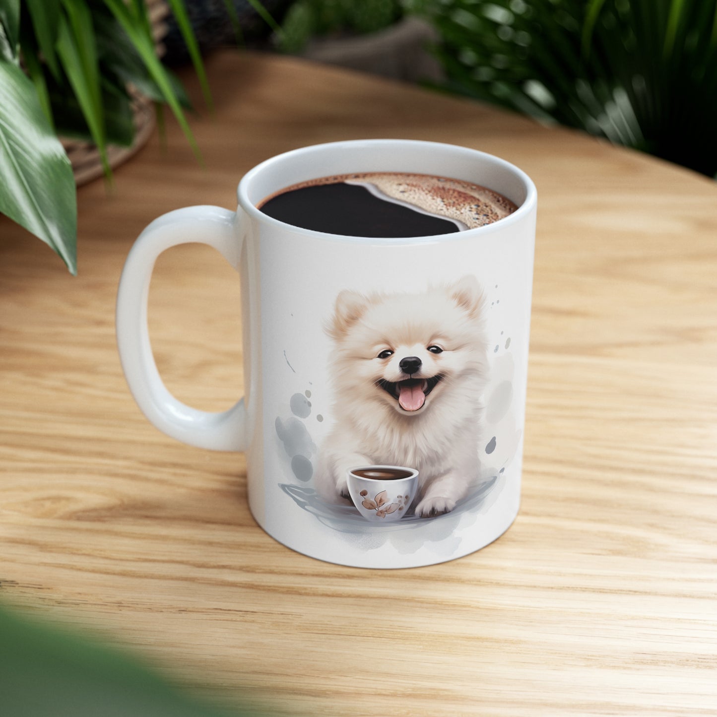 Pomeranian - Abstract Coffee