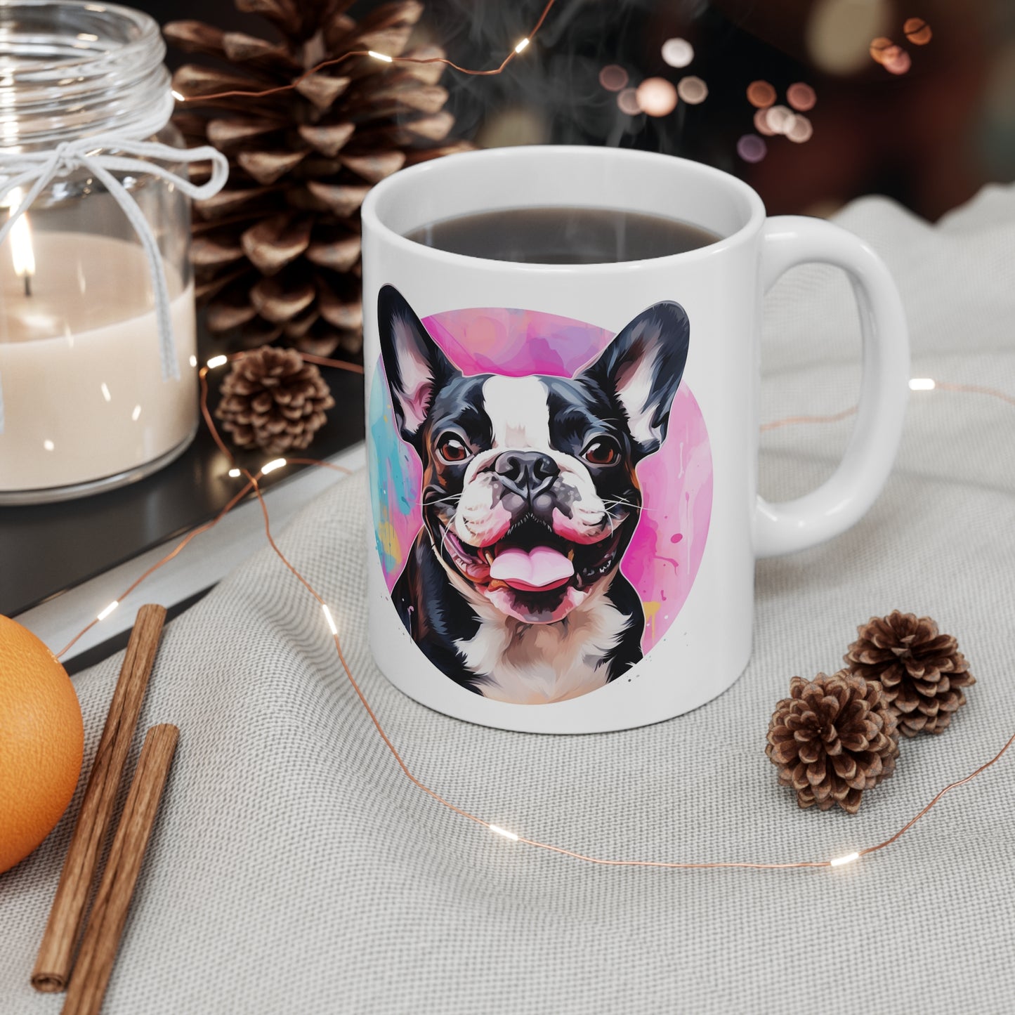 French Bulldog - Colored Backdrop