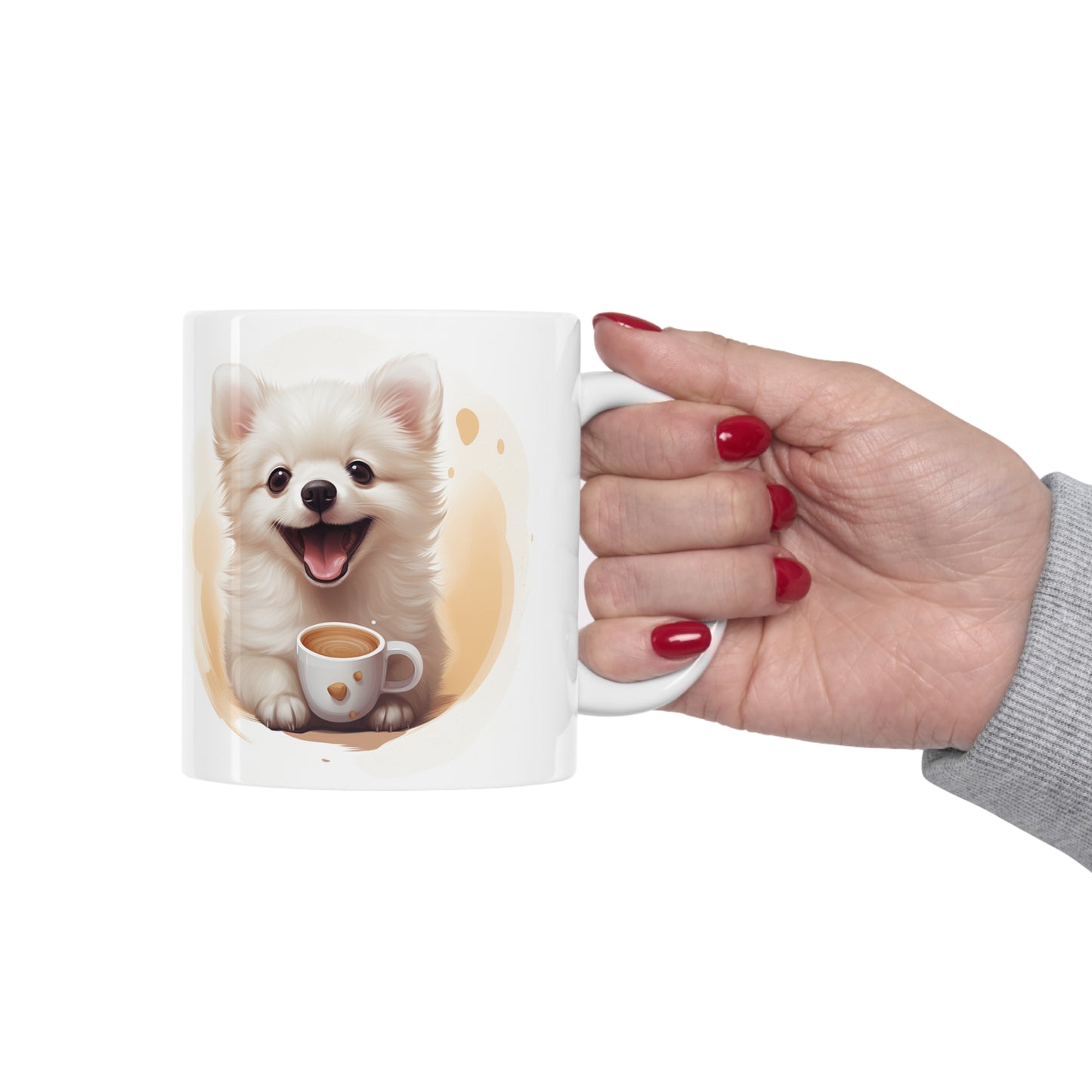 Pomeranian - With Coffee