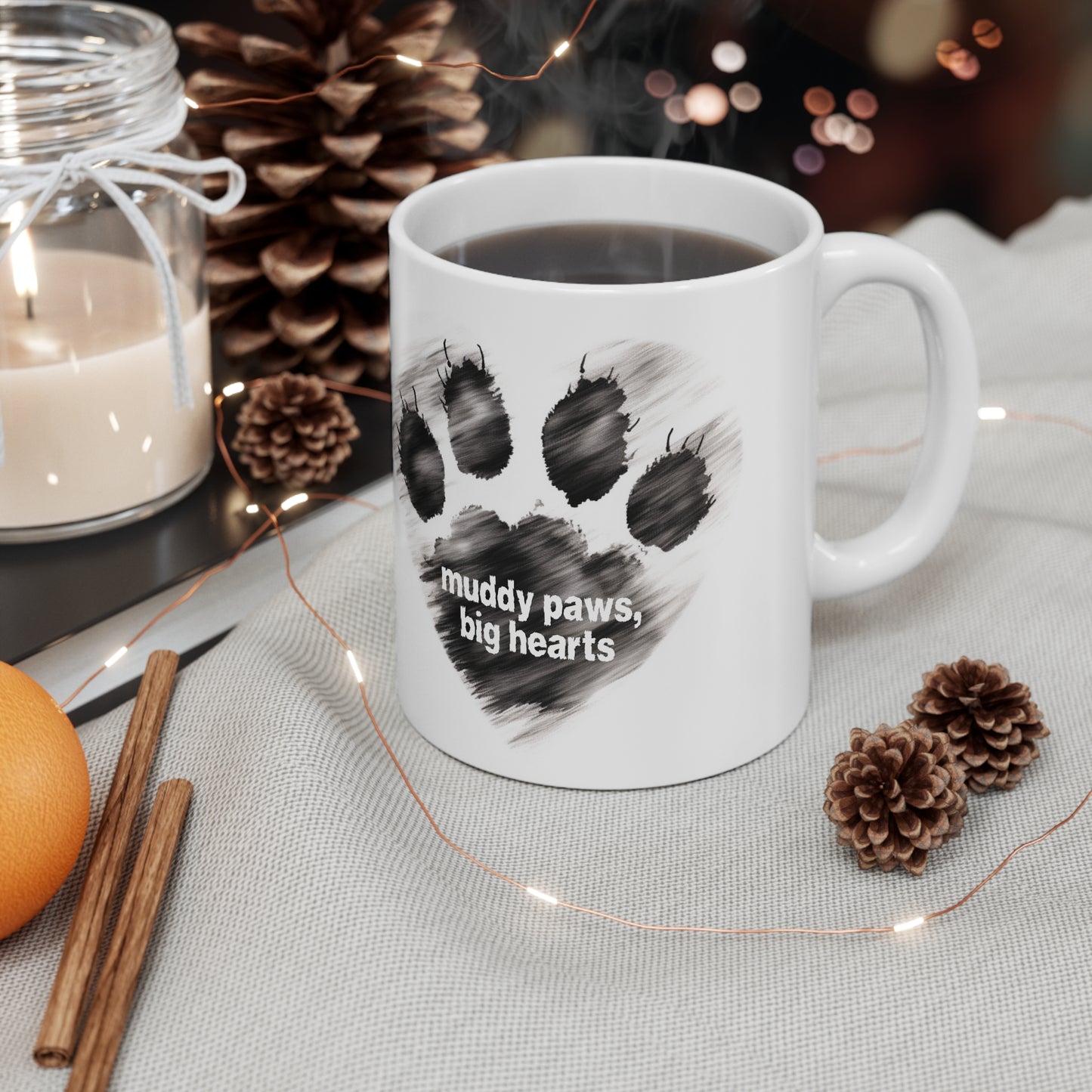 Pups and Mugs - Muddy Paws, Big Hearts