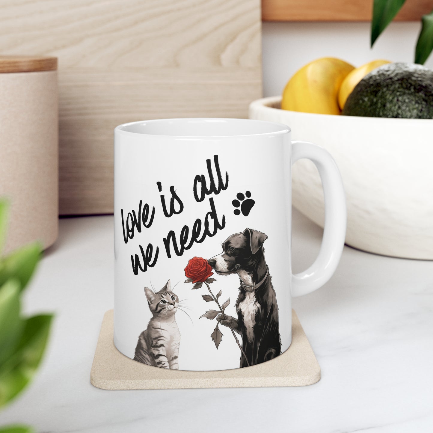 Pups and Mugs - Love is all we need.