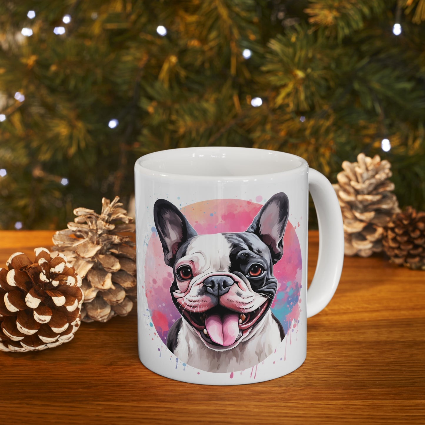 French Bulldog - Colored Backdrop - 1099