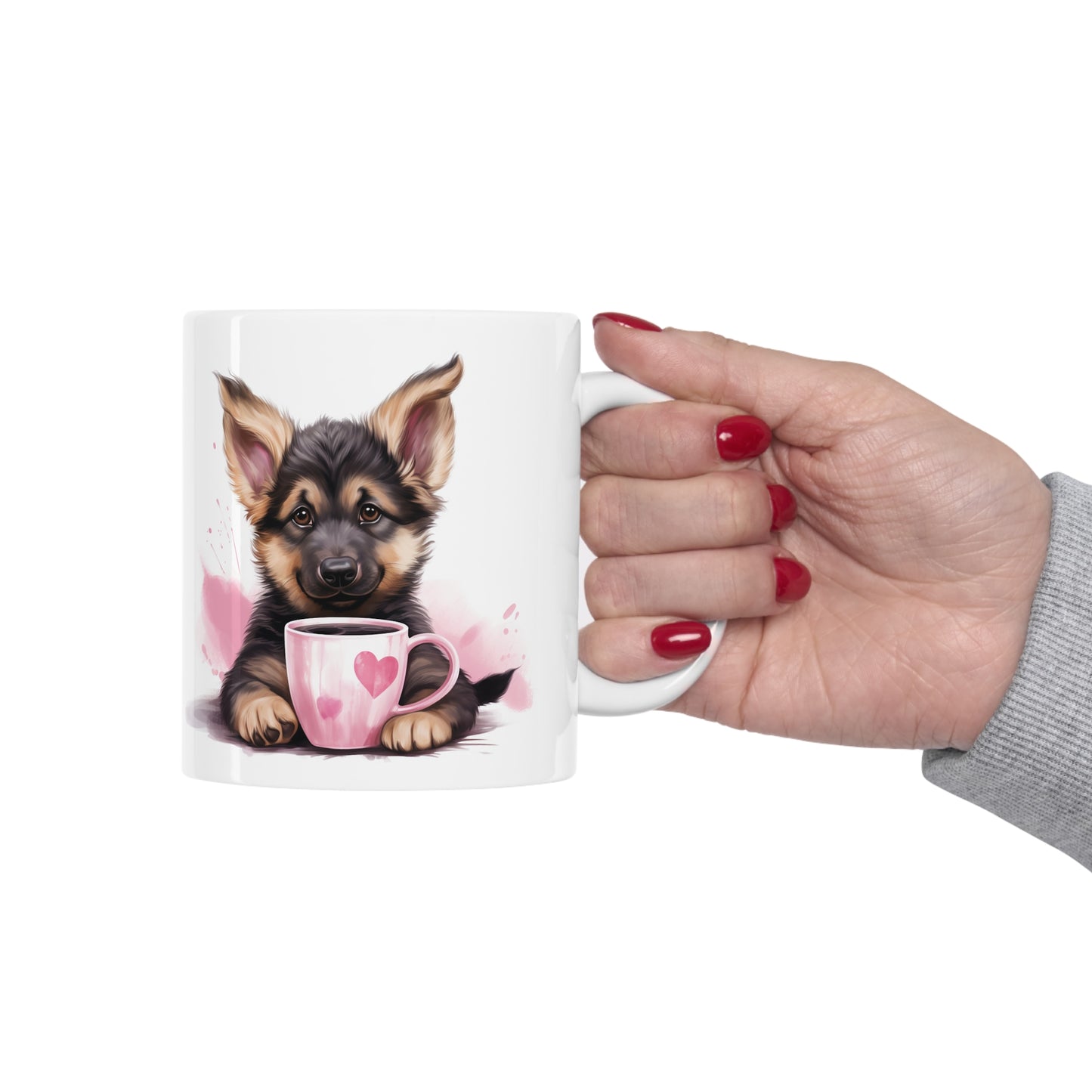 German Shepherd - Heart Mug