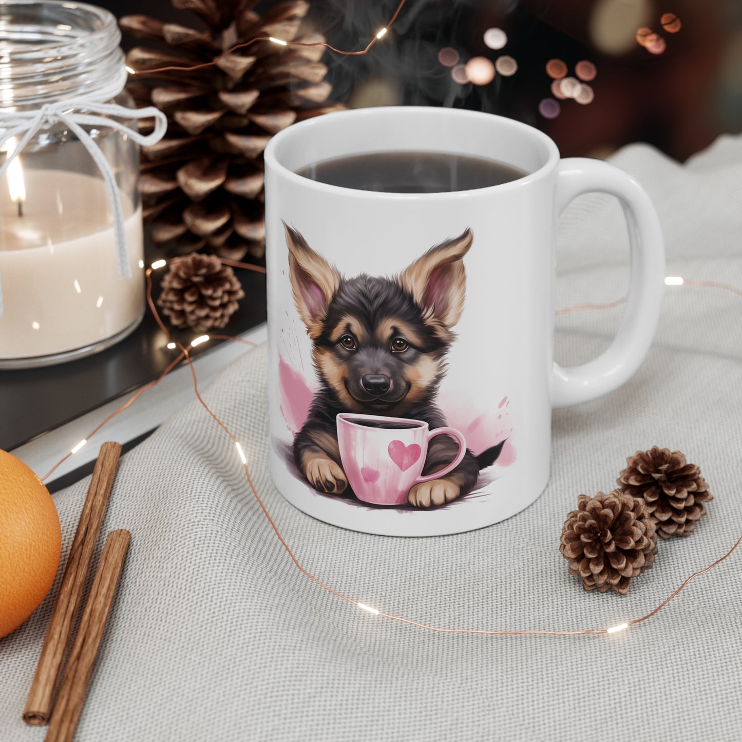 German Shepherd - Heart Mug