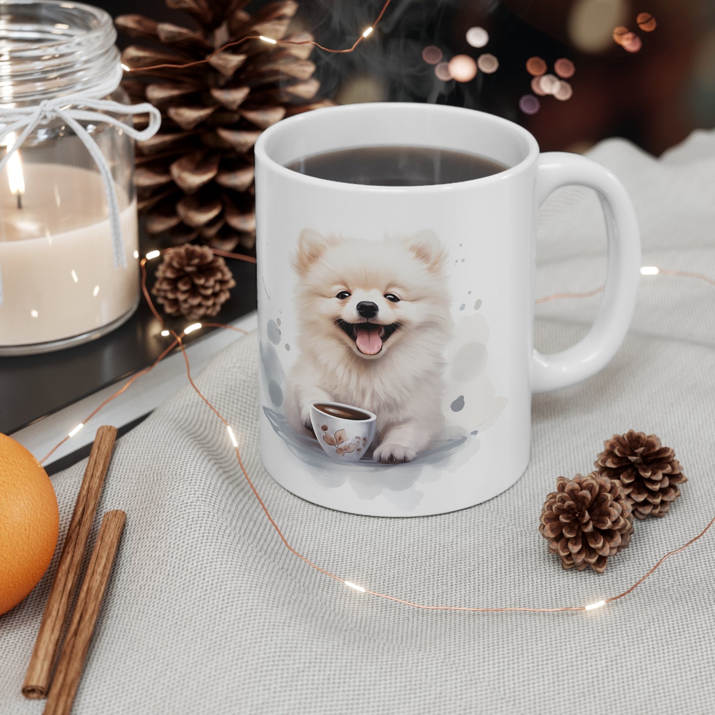 Pomeranian - Abstract Coffee