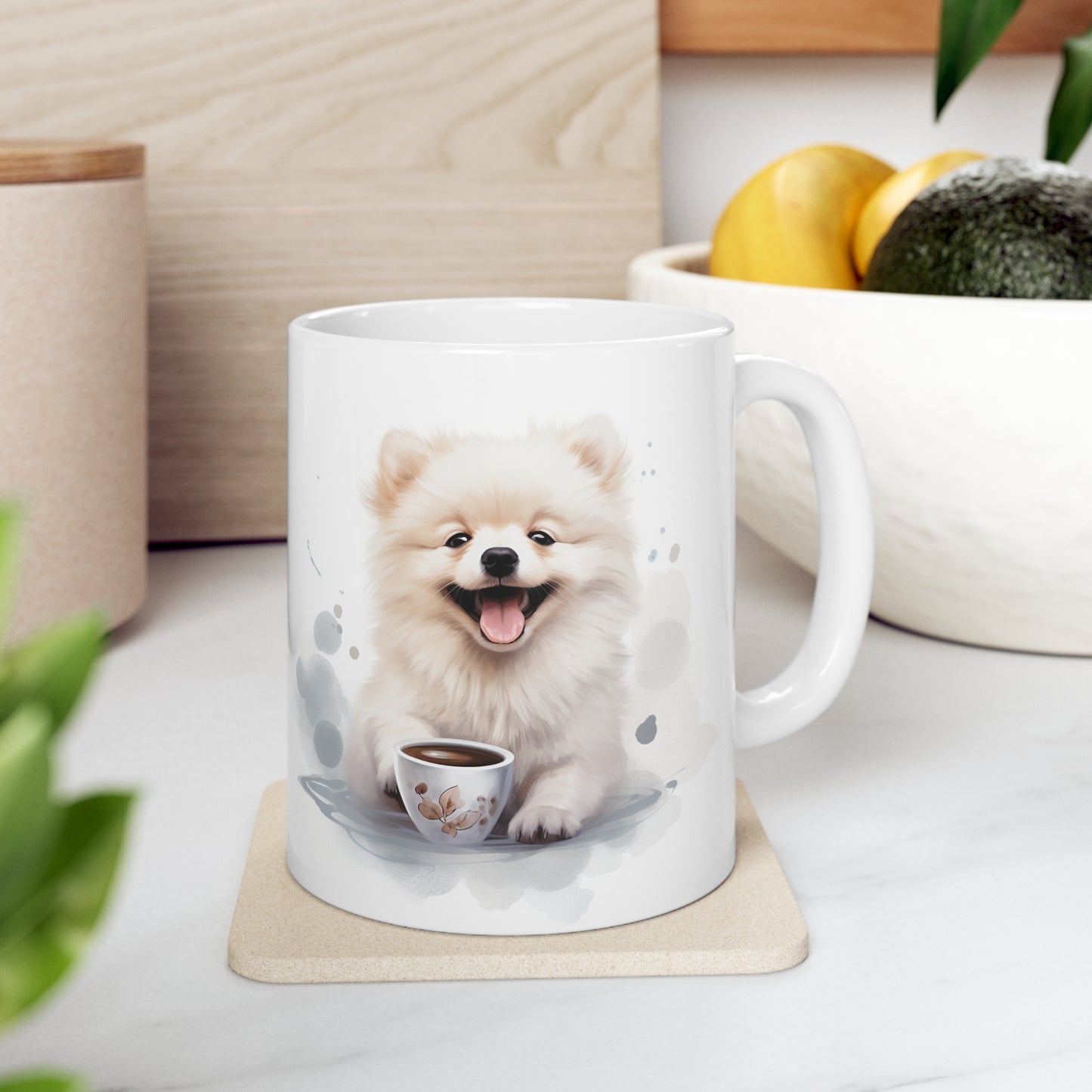 Pomeranian - Abstract Coffee