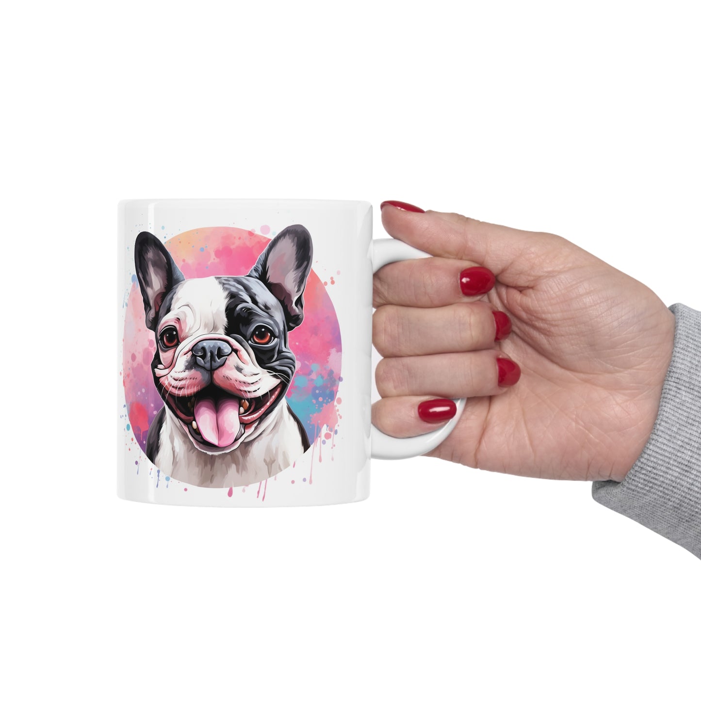 French Bulldog - Colored Backdrop - 1099