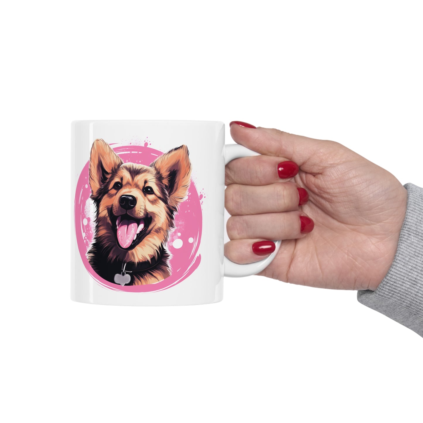 German Shepherd - Pink Mug