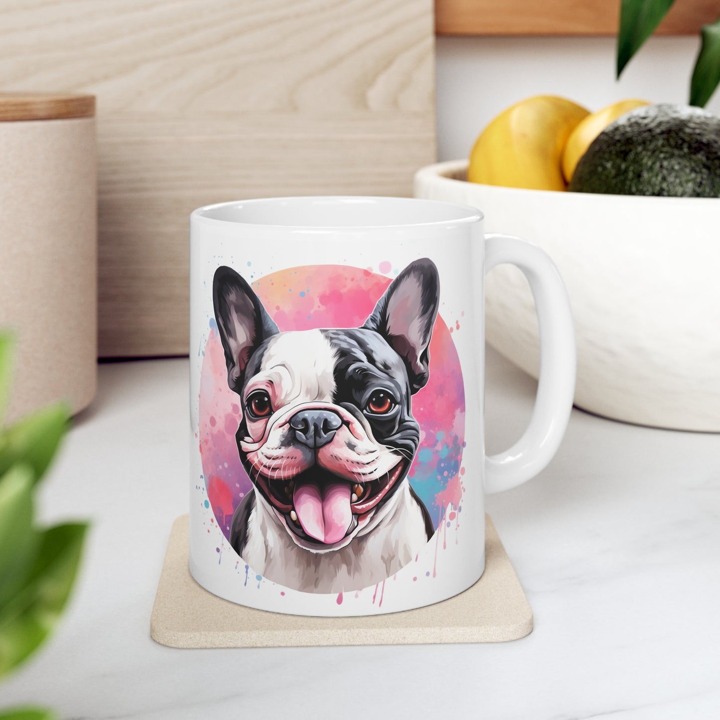 French Bulldog - Colored Backdrop - 1099