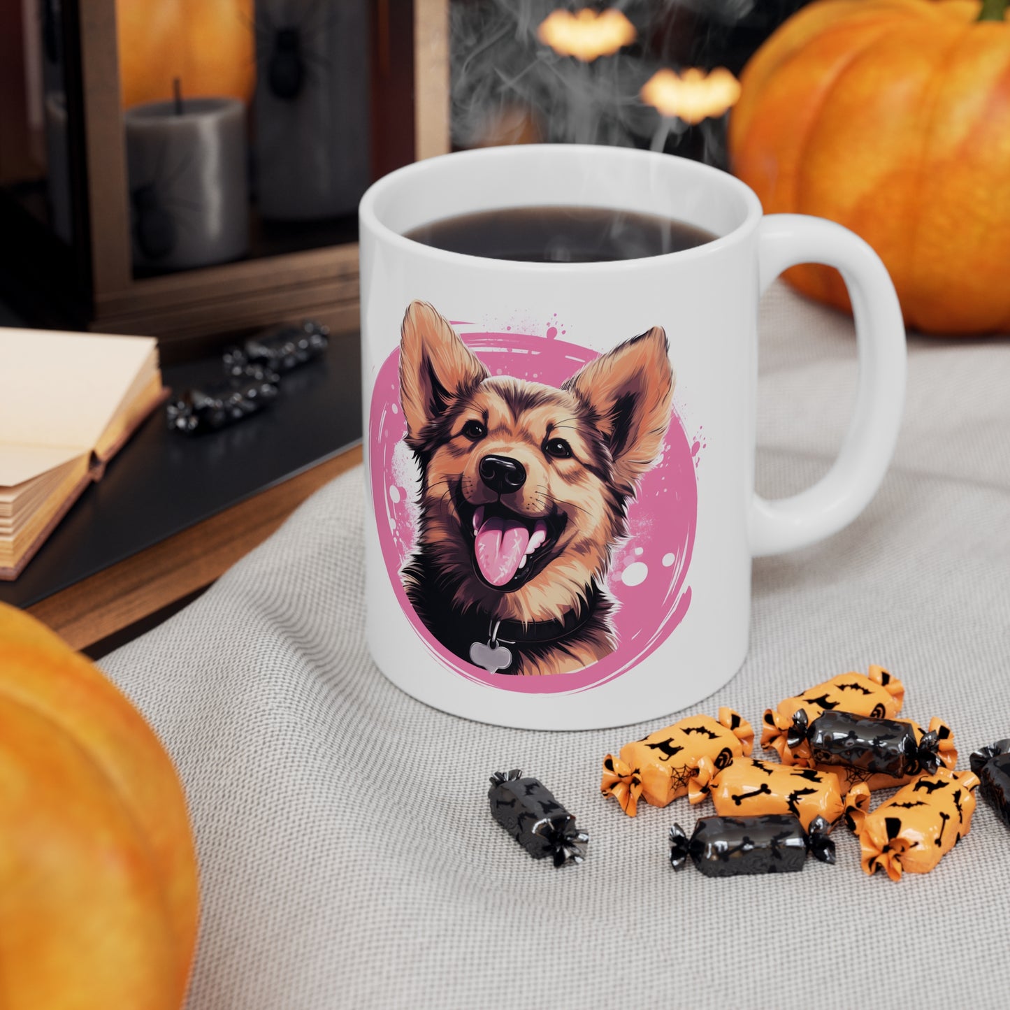 German Shepherd - Pink Mug