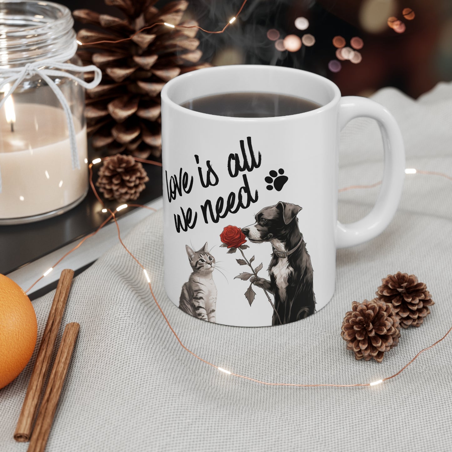 Pups and Mugs - Love is all we need.