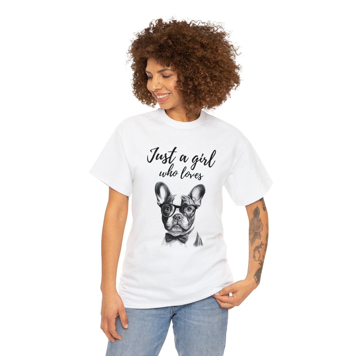 French Bulldog Just A Girl T-Shirt