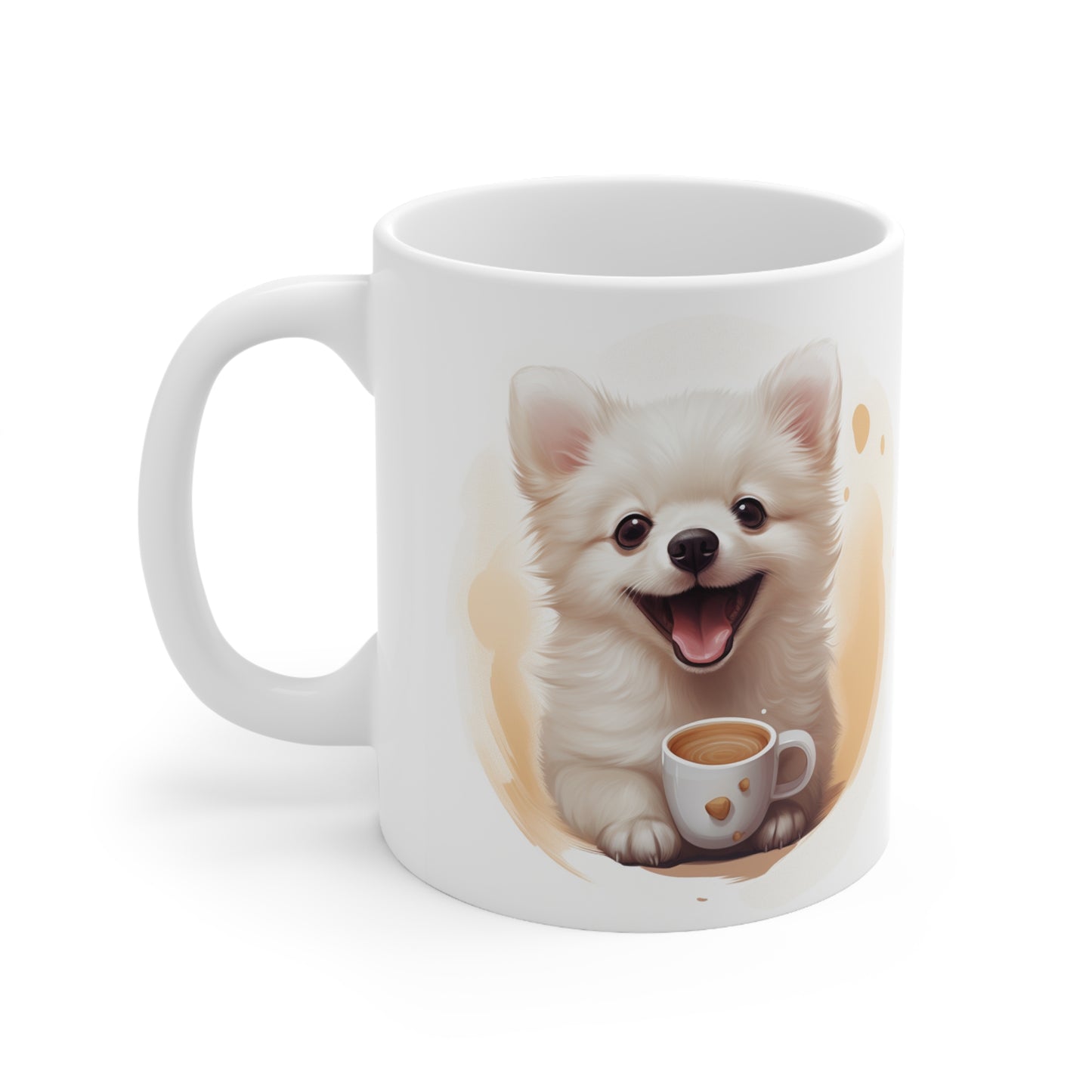 Pomeranian - With Coffee