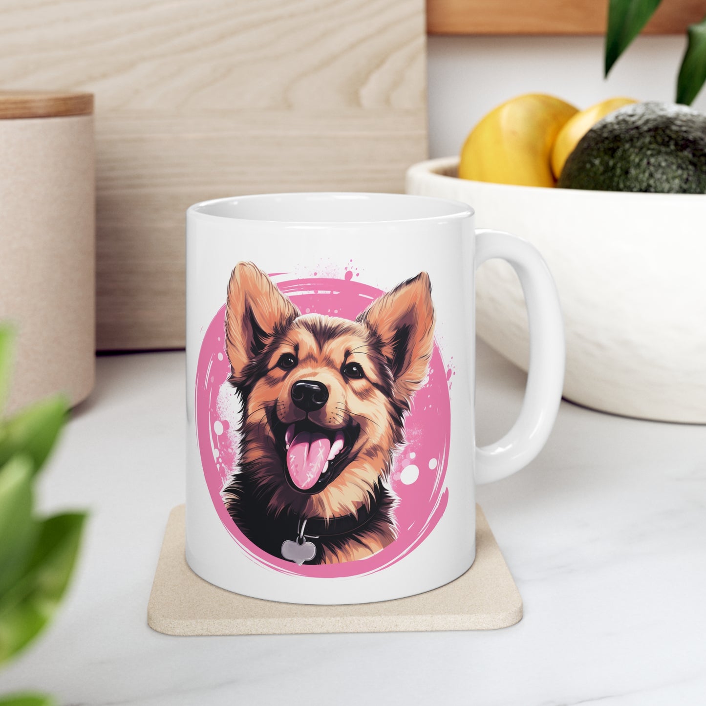 German Shepherd - Pink Mug