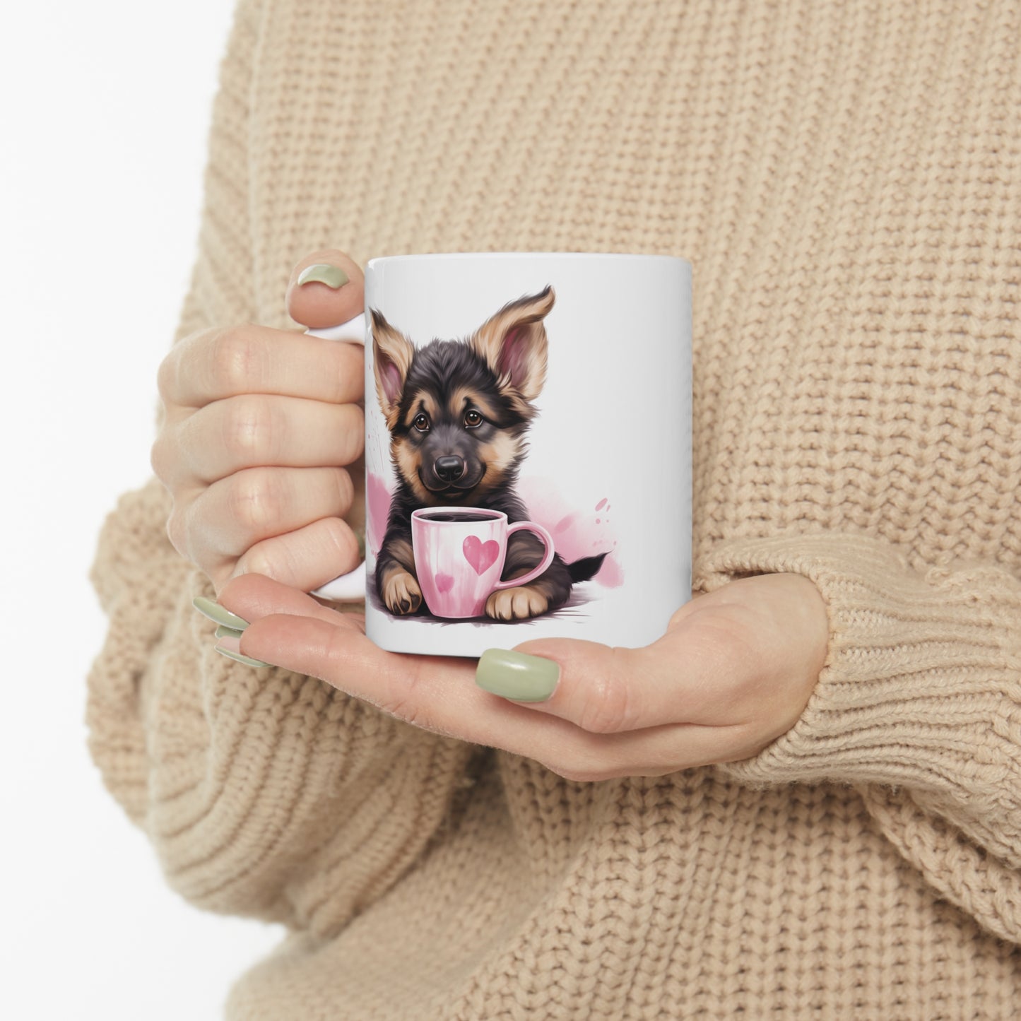 German Shepherd - Heart Mug