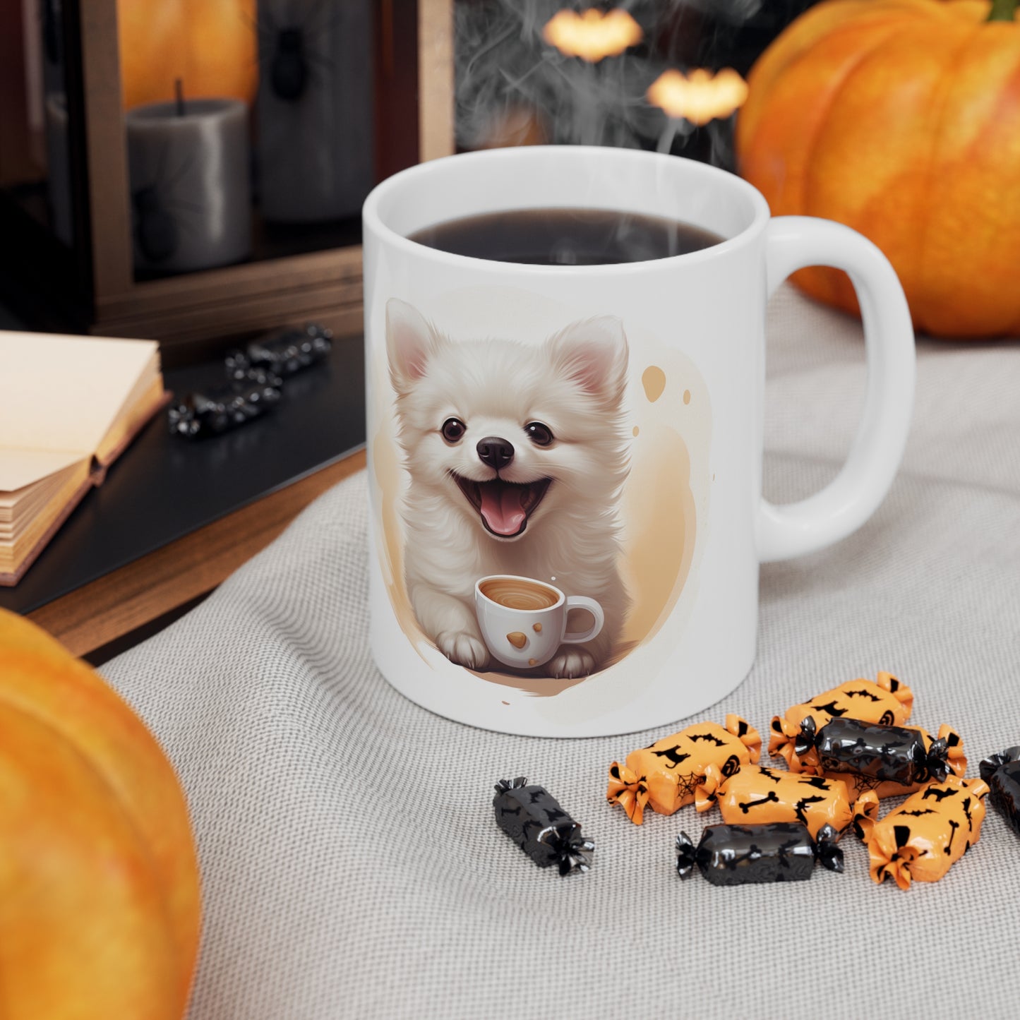 Pomeranian - With Coffee