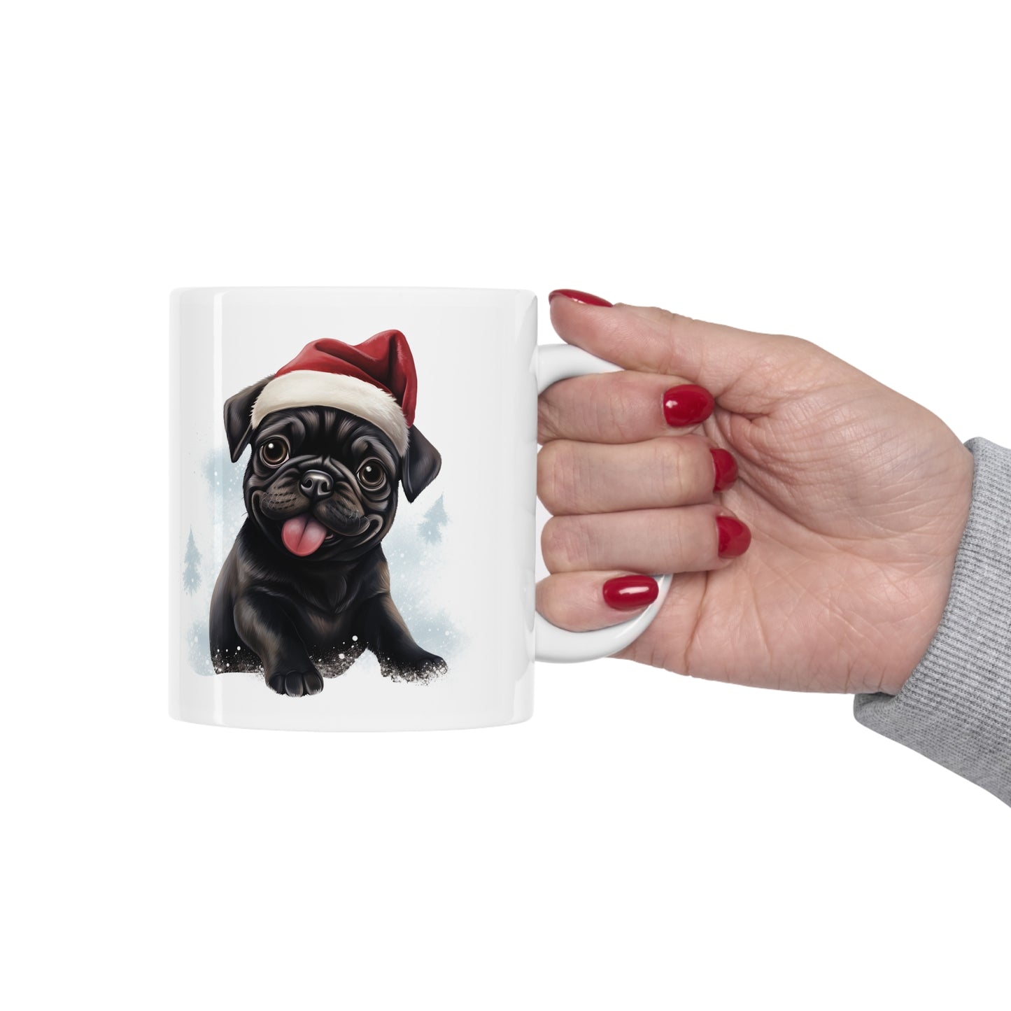 Pug -  Christmas Pup (Black)