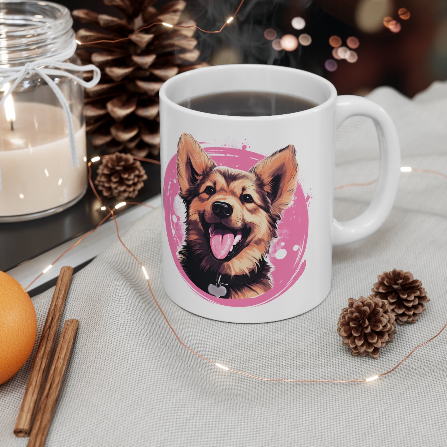 German Shepherd - Pink Mug