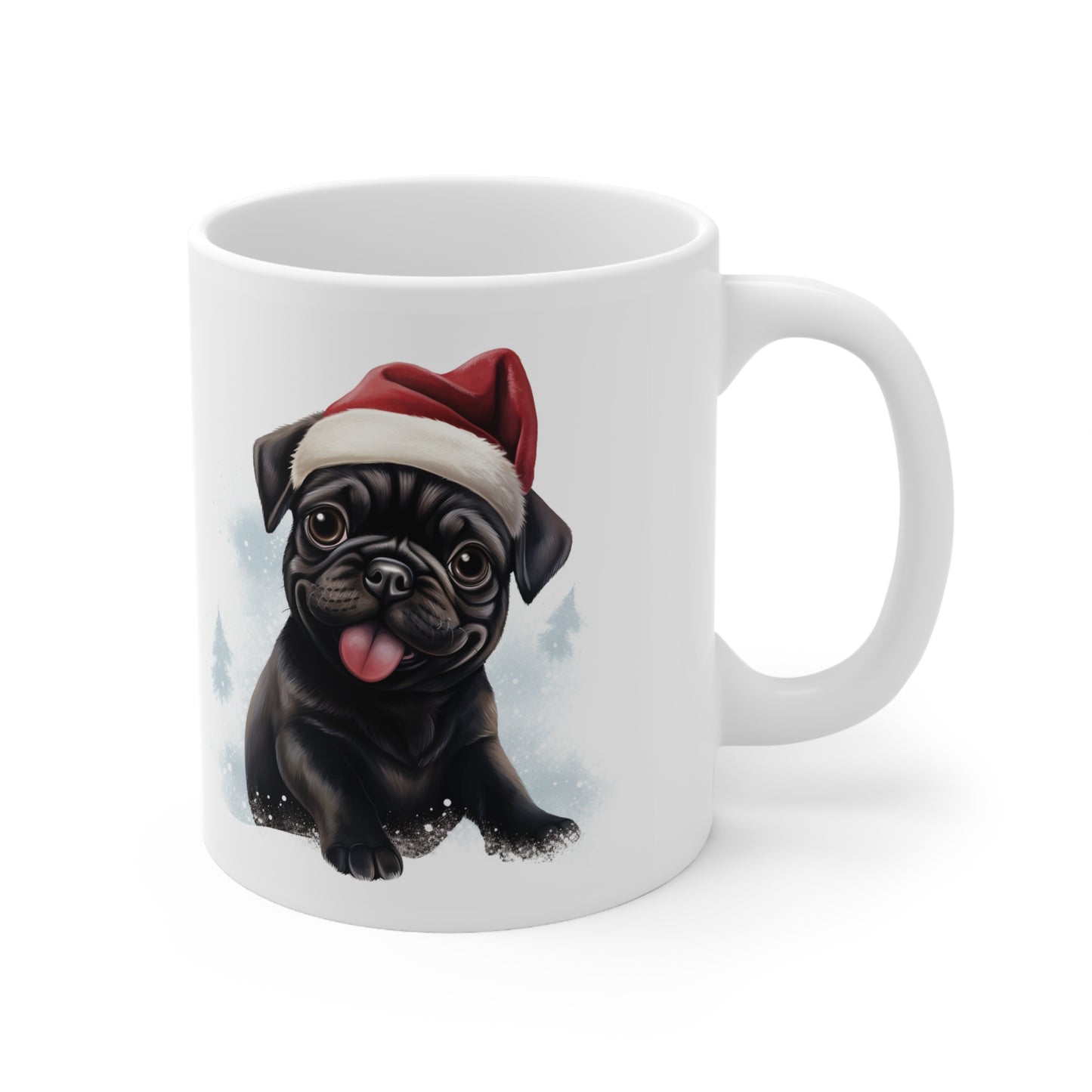 Pug -  Christmas Pup (Black)