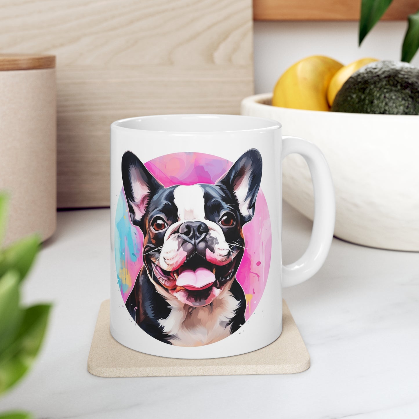 French Bulldog - Colored Backdrop