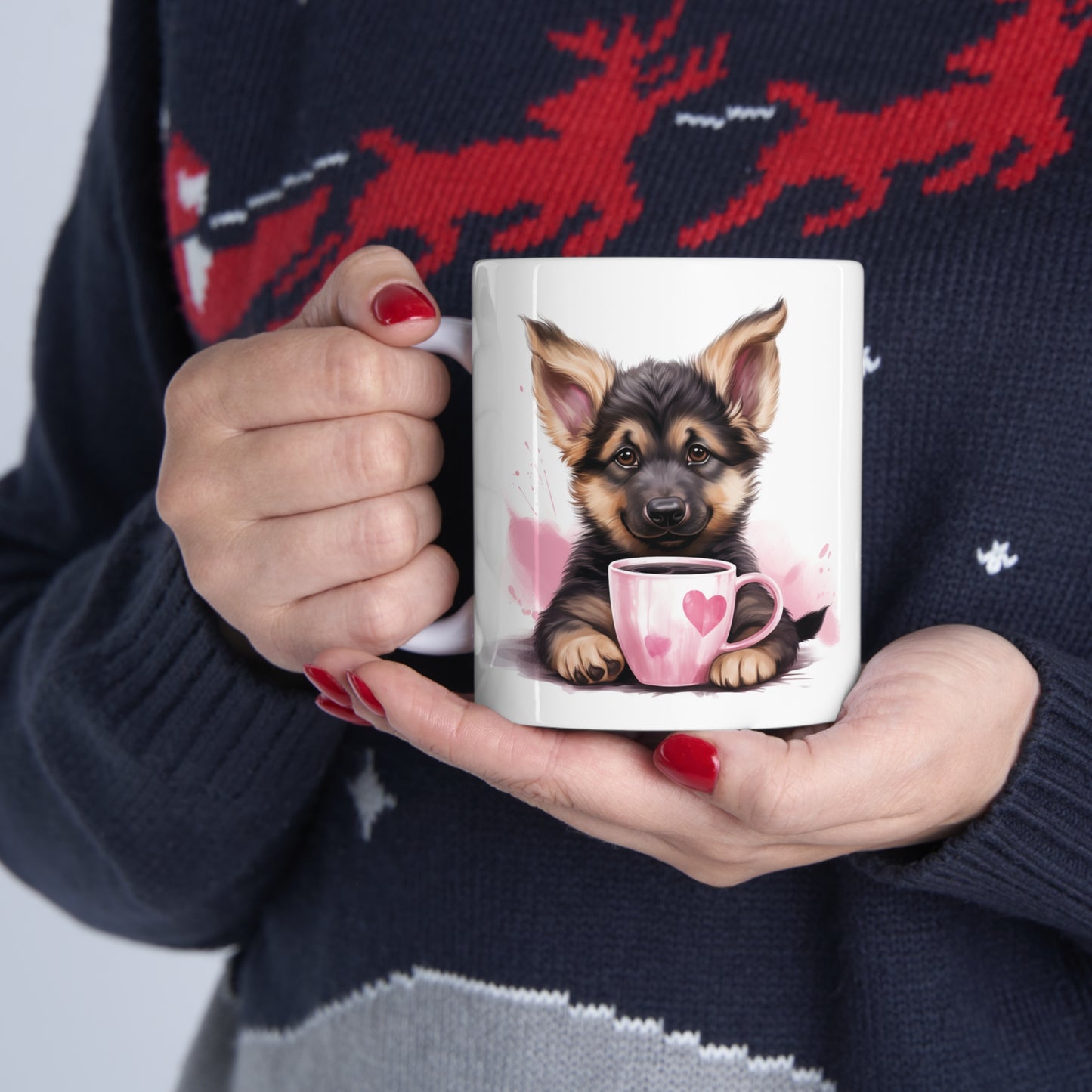 German Shepherd - Heart Mug