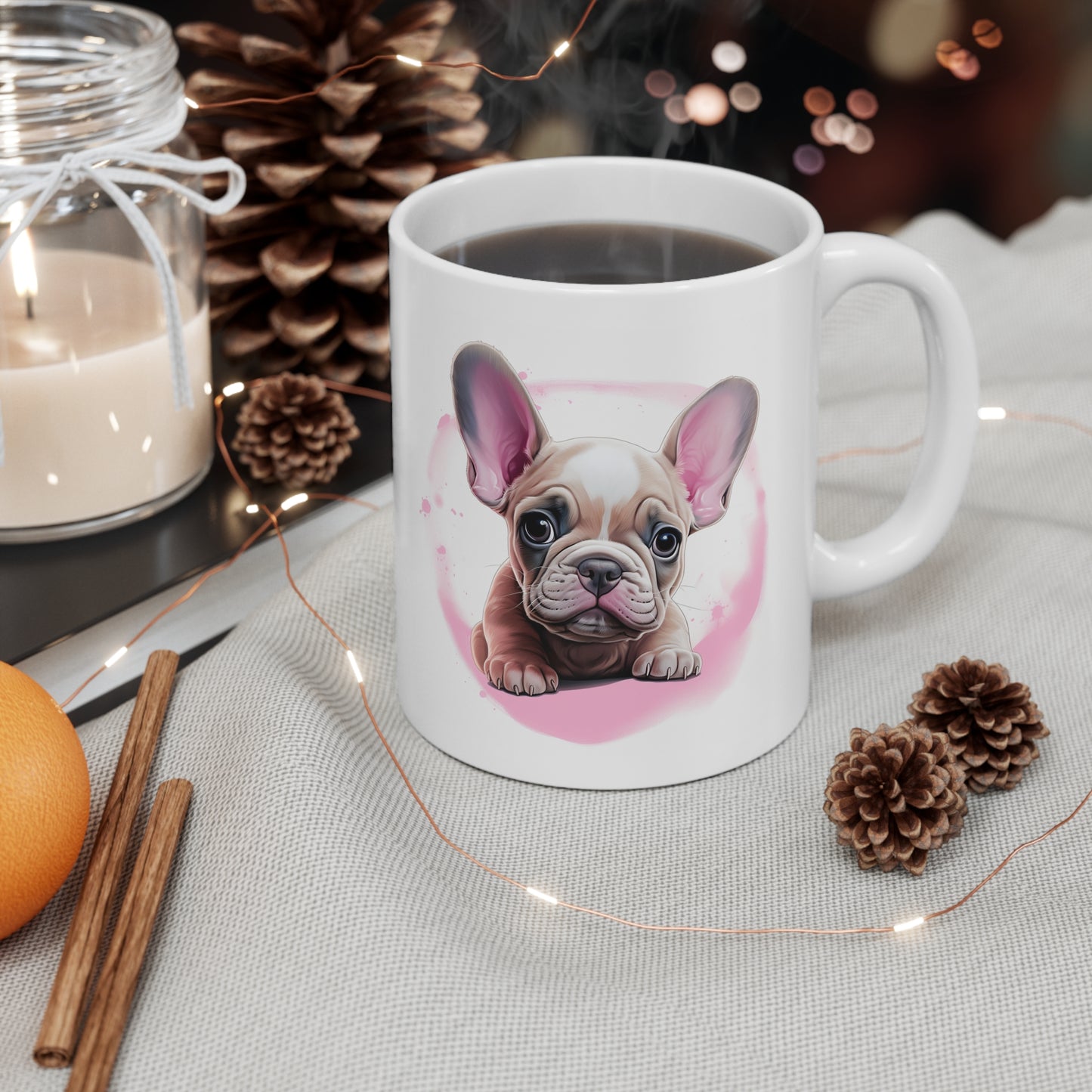 French Bulldog - Pink Accent