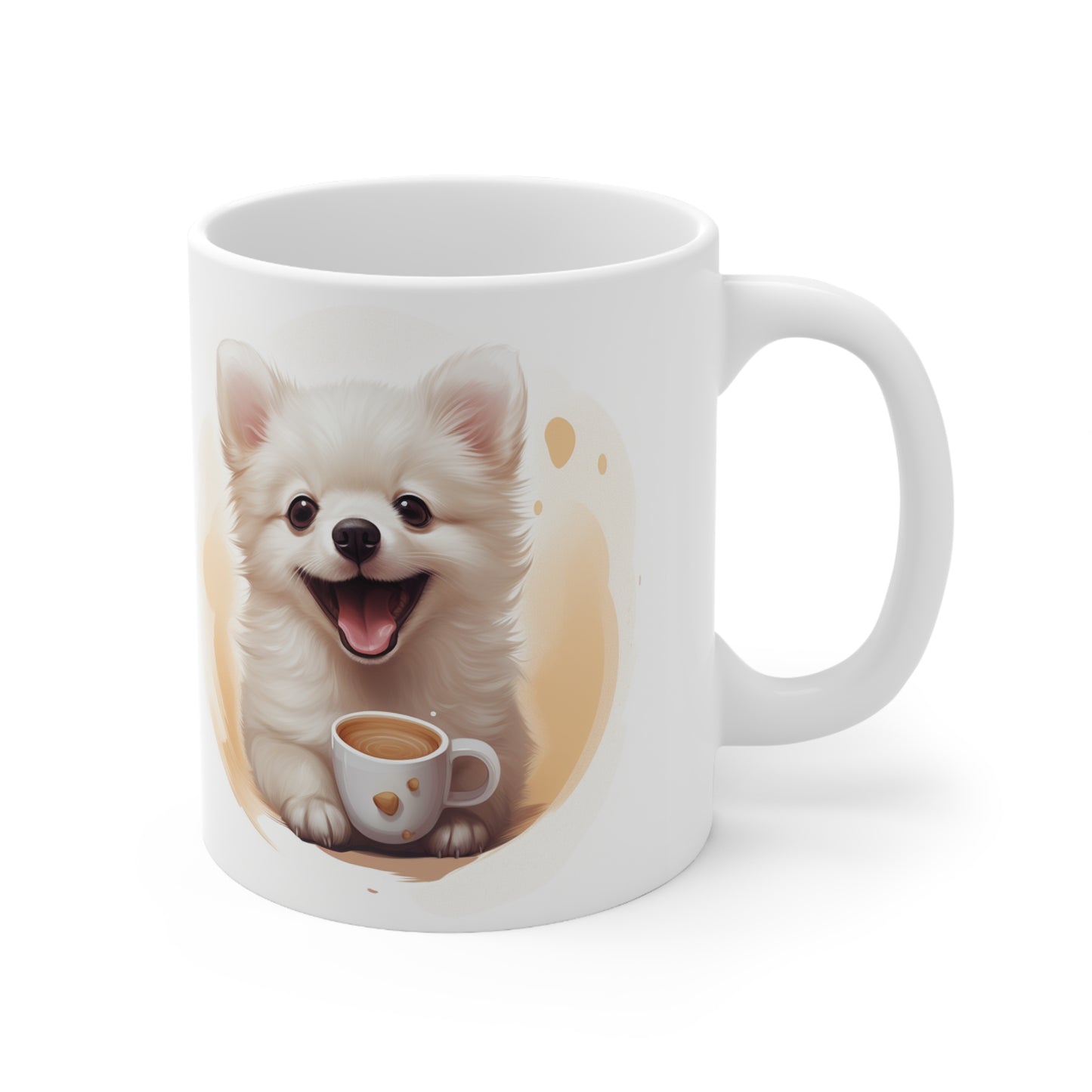 Pomeranian - With Coffee