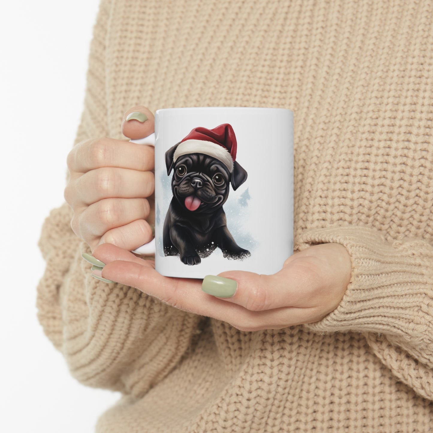 Pug -  Christmas Pup (Black)