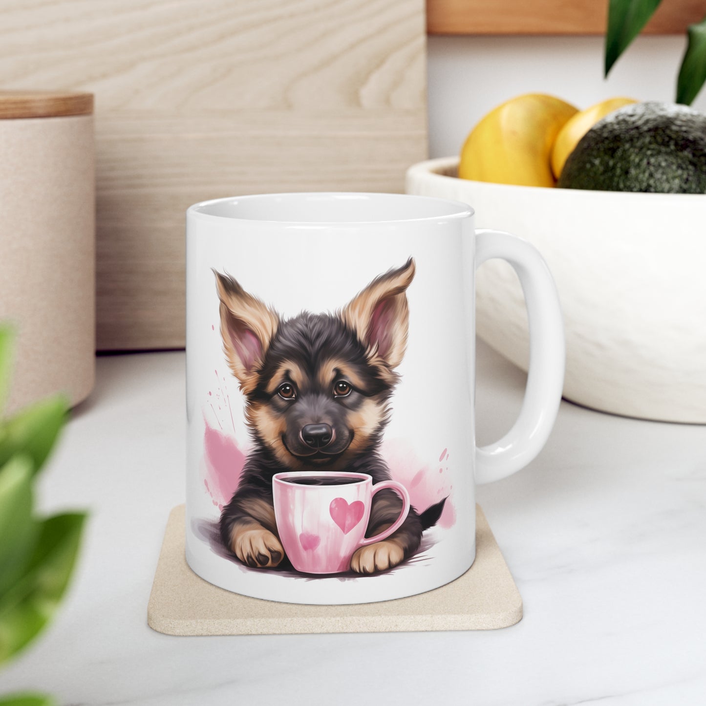 German Shepherd - Heart Mug