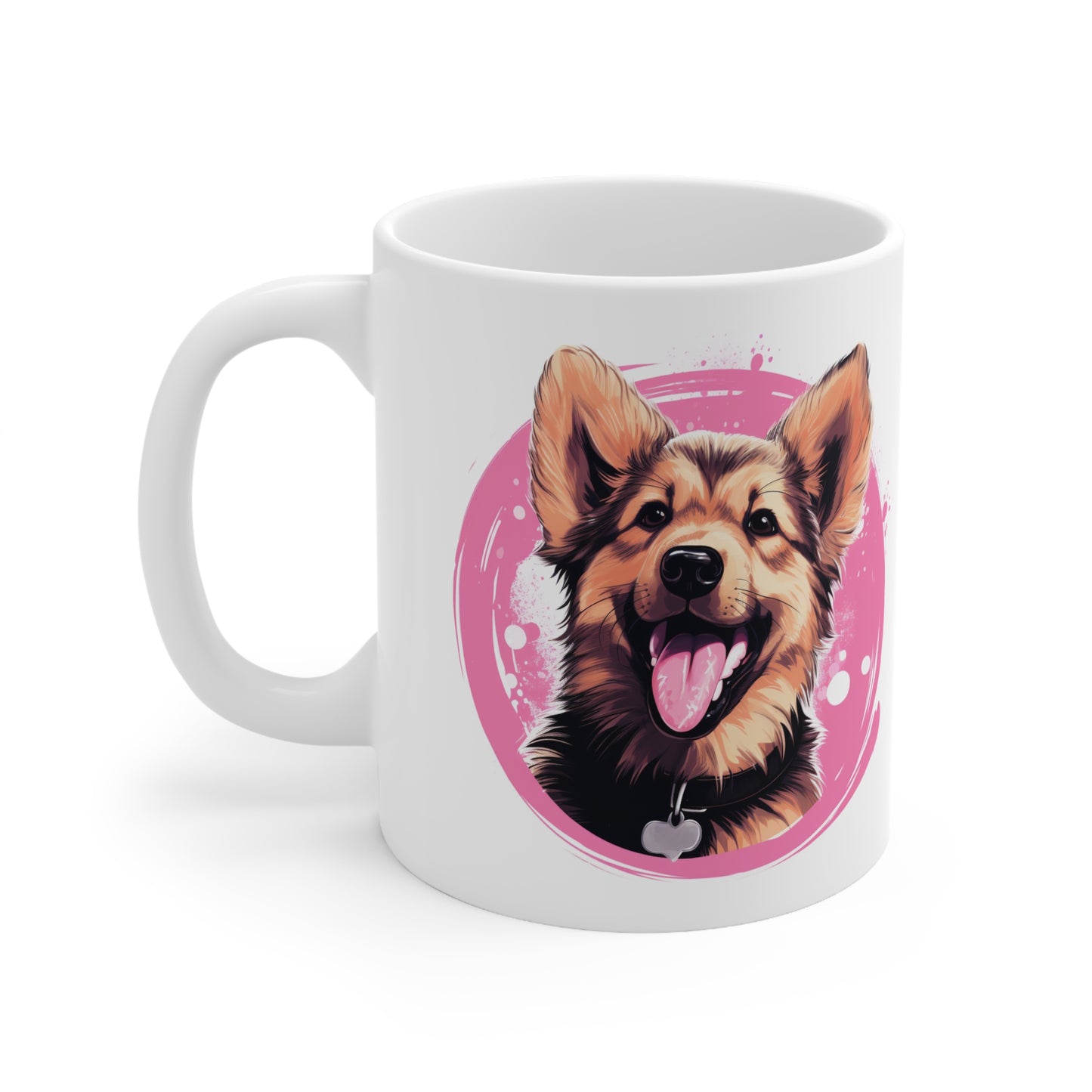 German Shepherd - Pink Mug