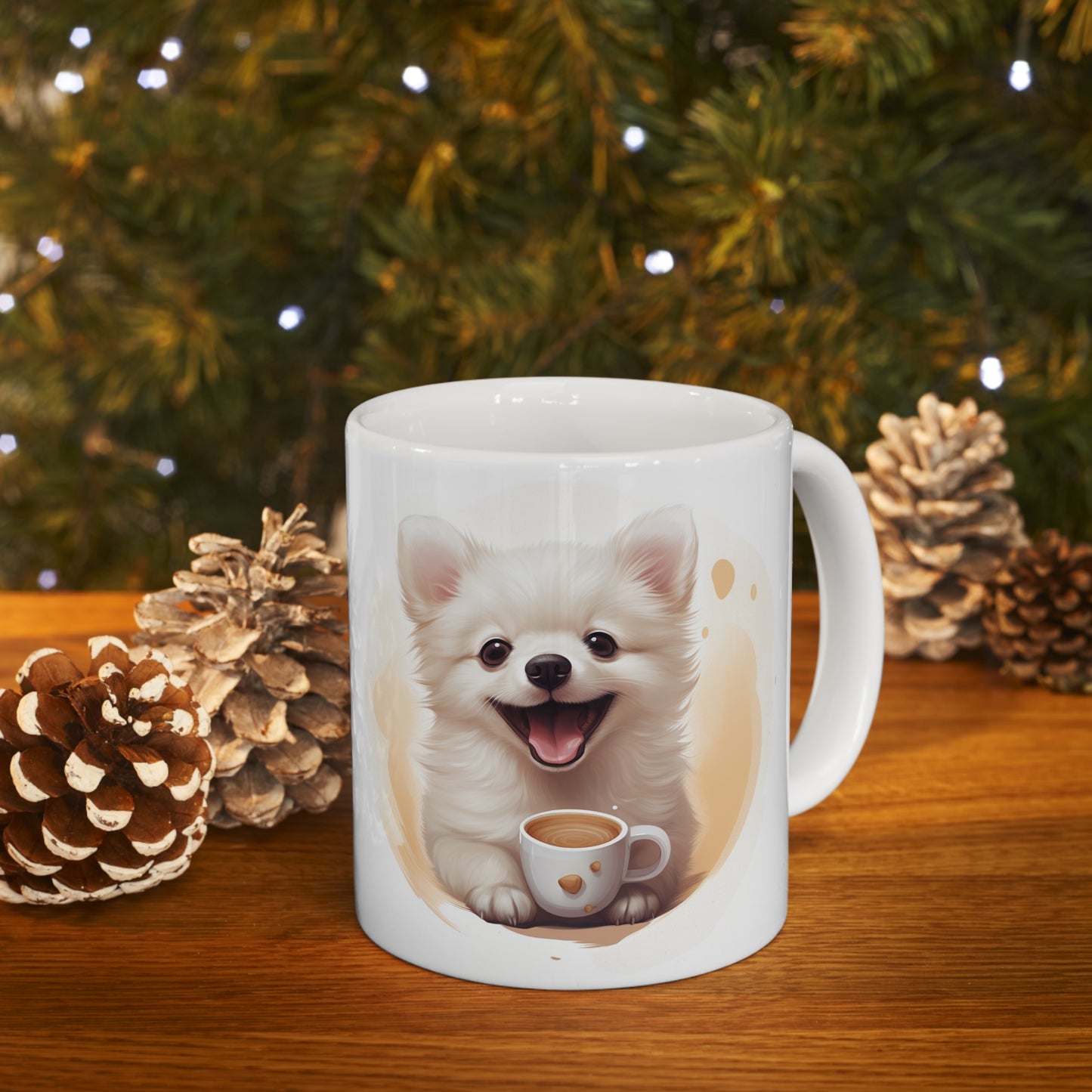 Pomeranian - With Coffee