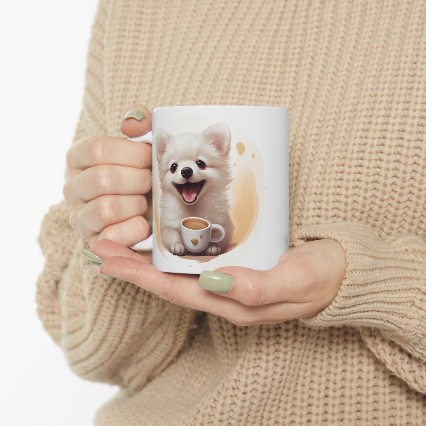 Pomeranian - With Coffee