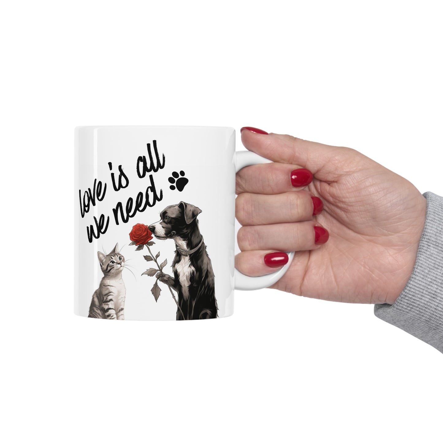 Pups and Mugs - Love is all we need.