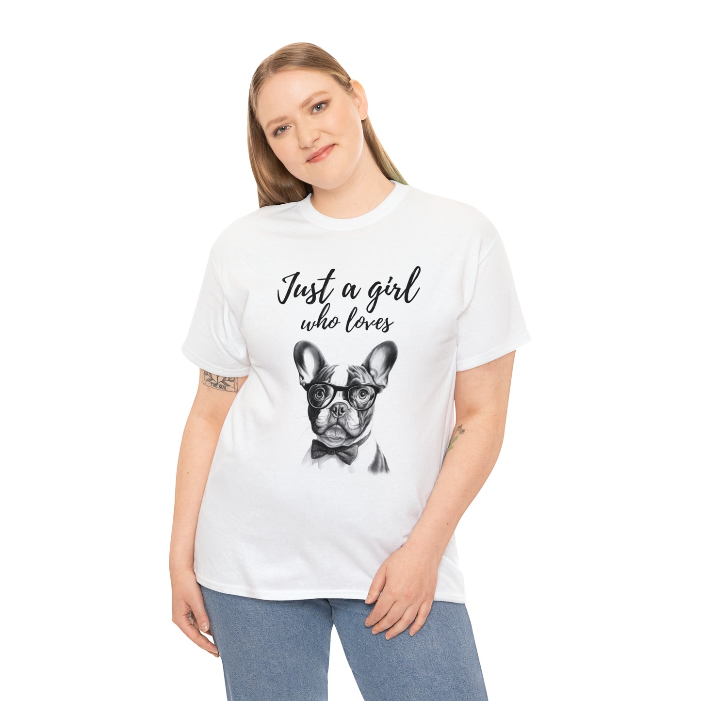 French Bulldog Just A Girl T-Shirt