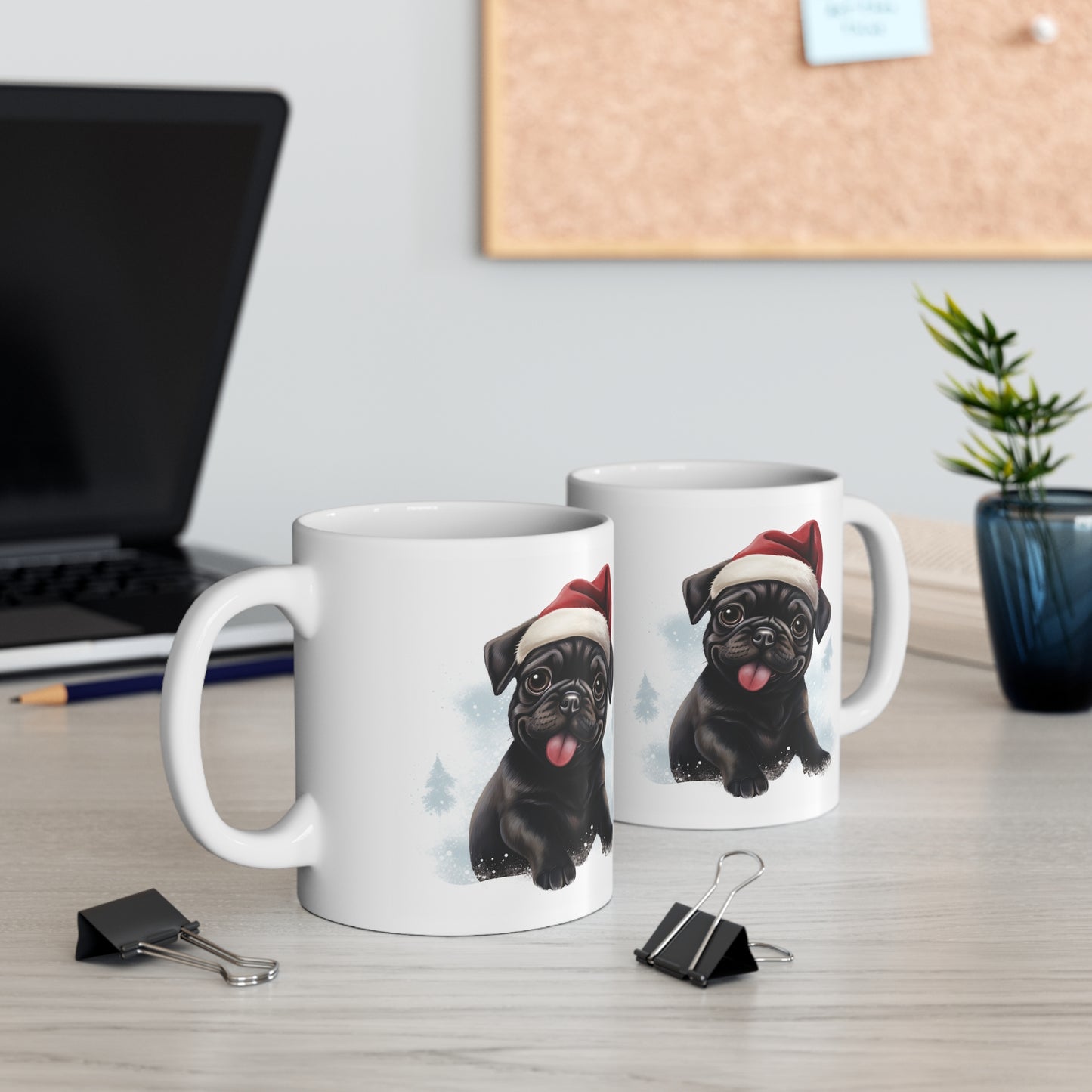 Pug -  Christmas Pup (Black)